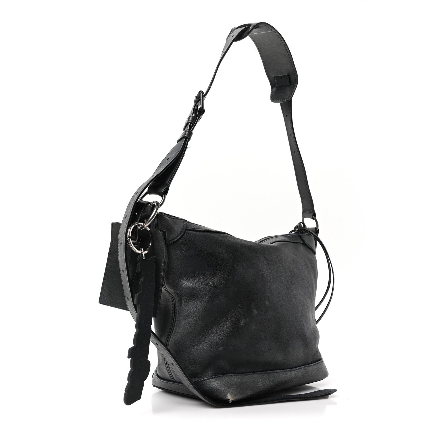 Balenciaga Used Calfskin Silver Hardware Small Neo Classic City Navy 3 of 10