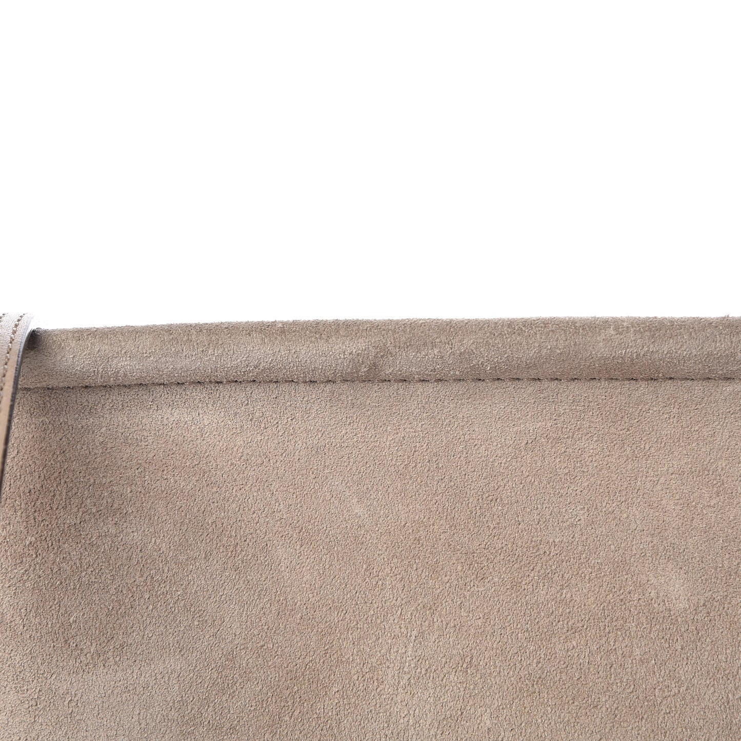 Calfskin Suede Medium Faye Shoulder Bag Motty Grey