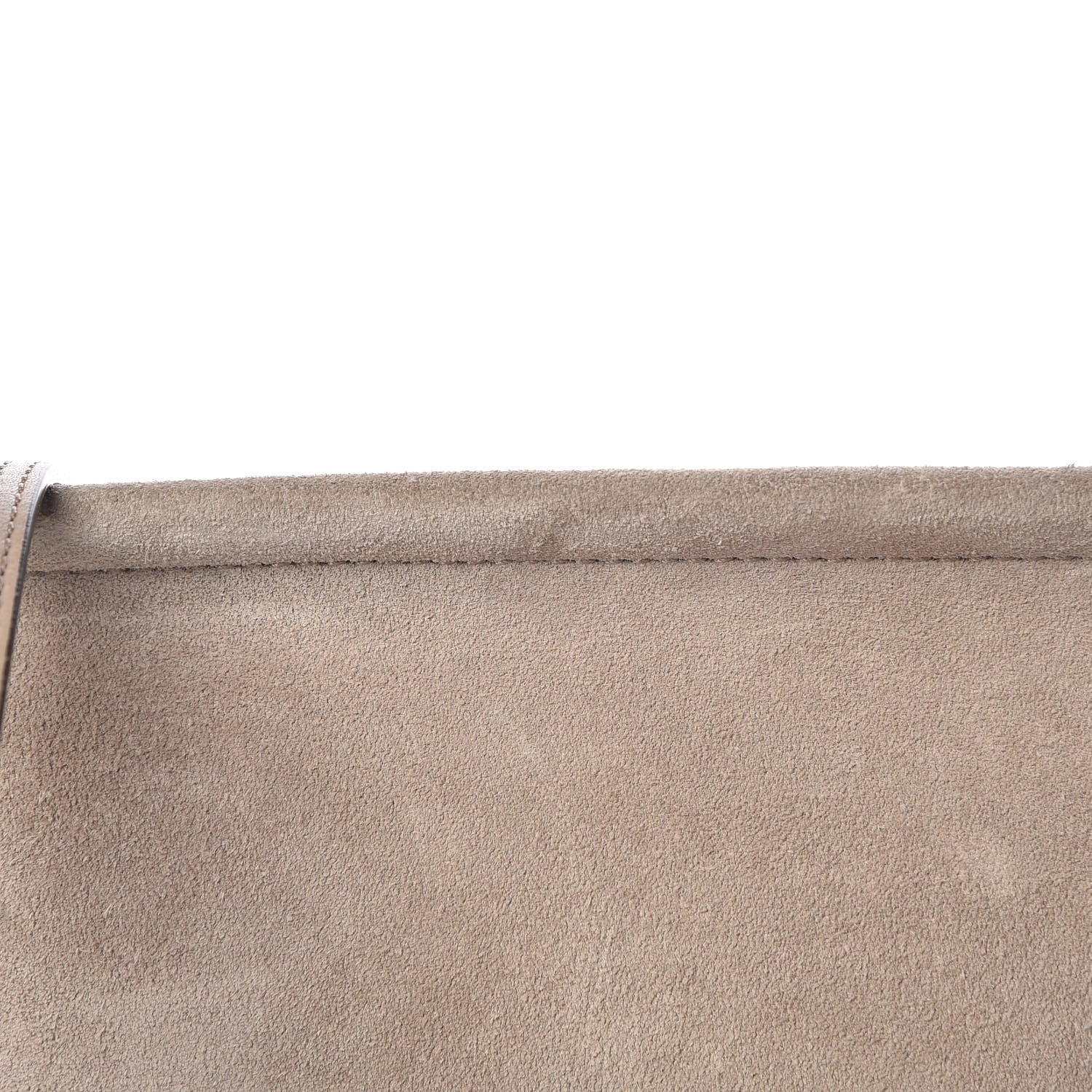 Chloe Calfskin Suede Medium Faye Shoulder Bag Motty Grey 9 of 14