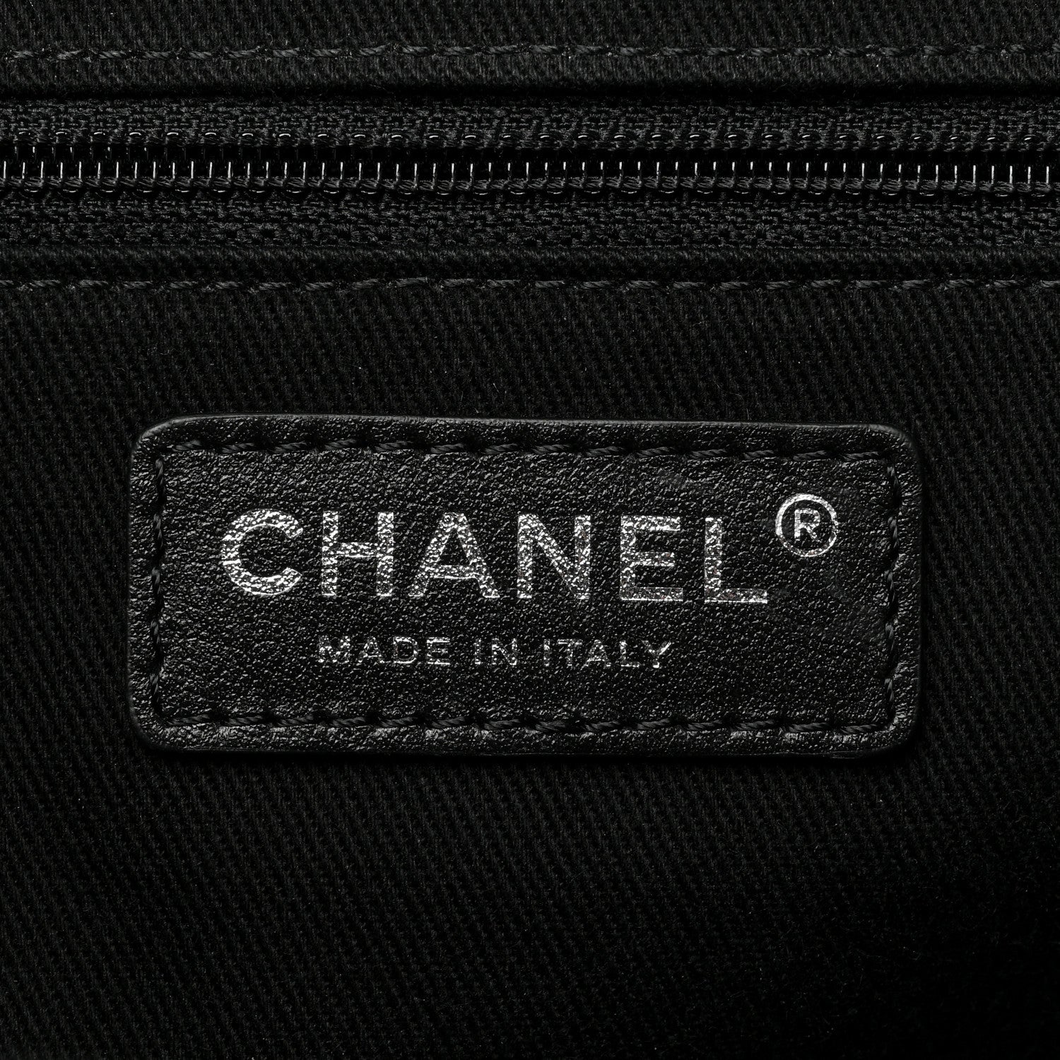 Chanel Grained Calfskin Large Coco Eyelets Shopping Tote Black 6 of 13