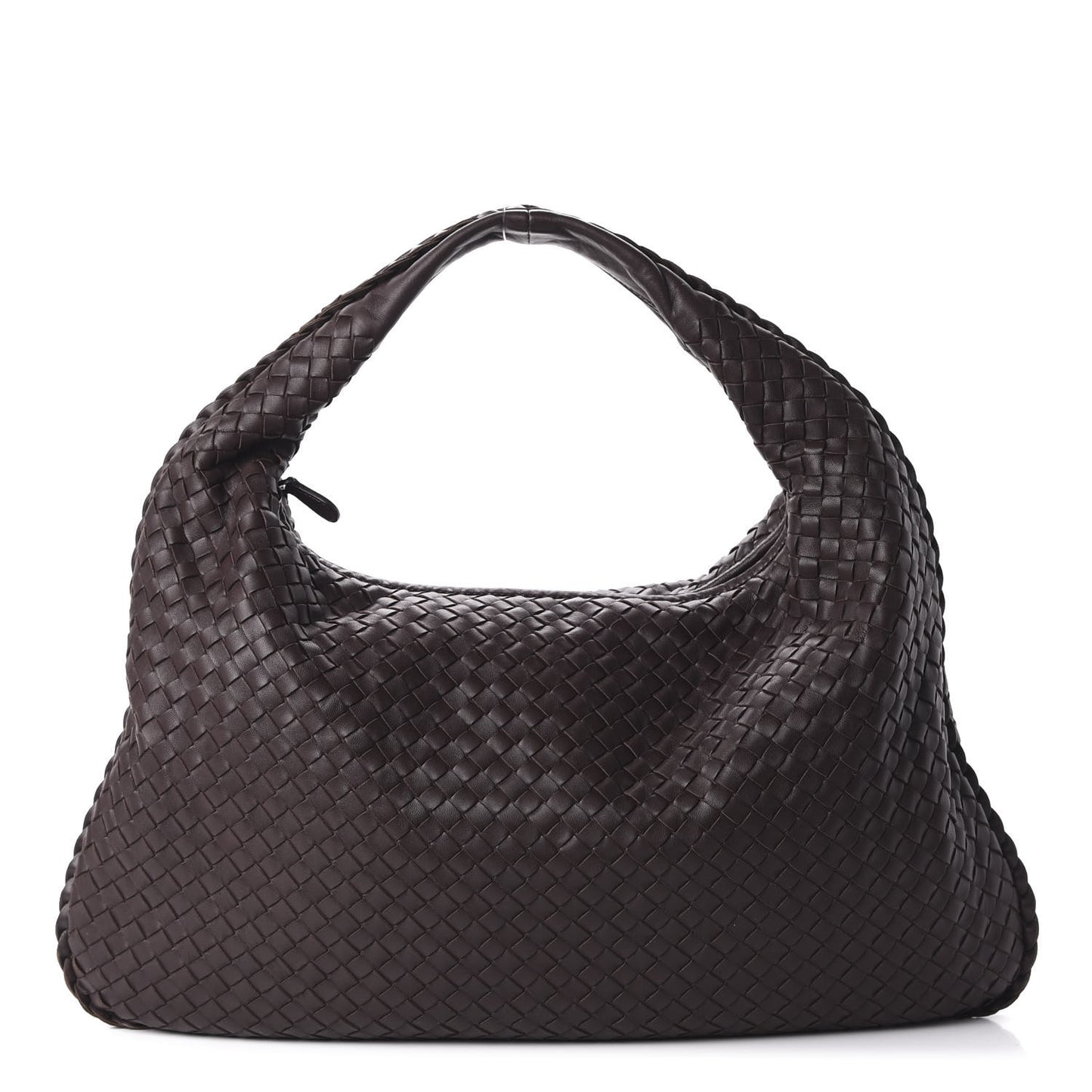 Nappa Intrecciato Large Veneta Hobo Ebano