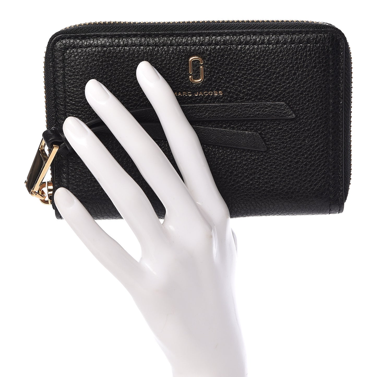 Grained Calfskin Softshot Standard Wallet Black