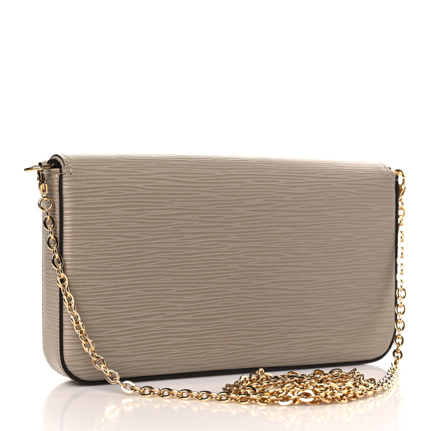 Louis Vuitton Epi Felicie Pochette Chain Wallet Galet 3 of 8