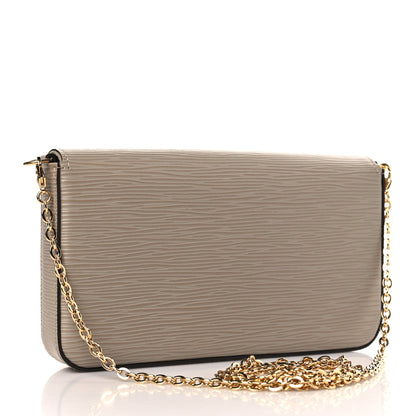 Louis Vuitton Epi Felicie Pochette Chain Wallet Galet 3 of 8