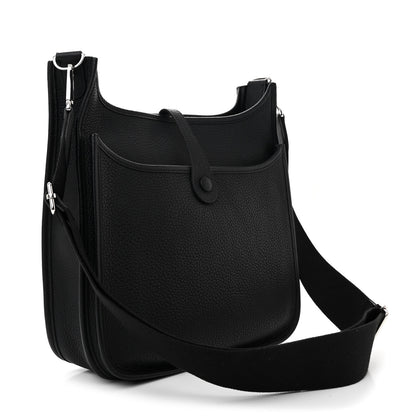 Hermes Taurillon Clemence Evelyne III PM Black 3 of 12