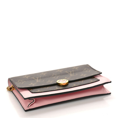 Louis Vuitton Monogram Flore Chain Wallet Rose Ballerine 4 of 8