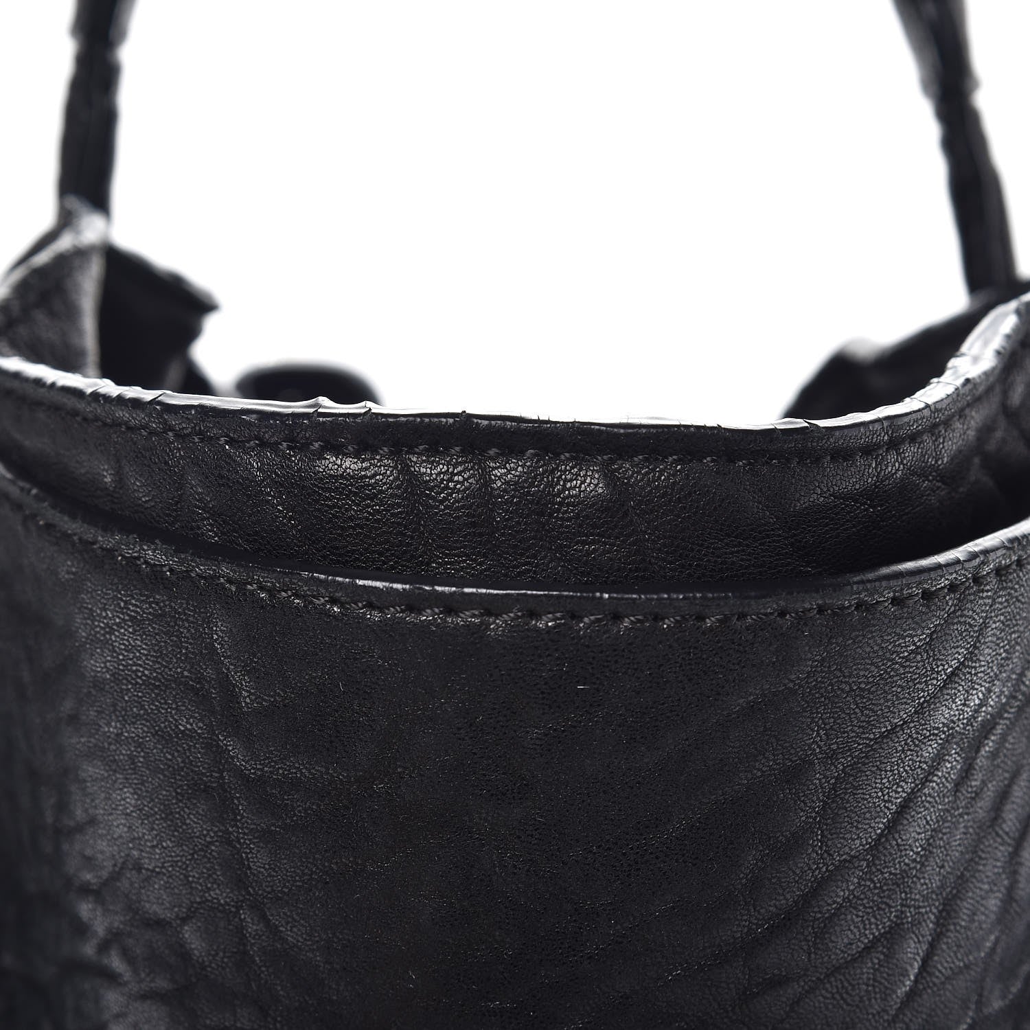 Alexander Wang Pony Hair Diego Bucket Bag Black with Nickel Hardware 10 of 11
