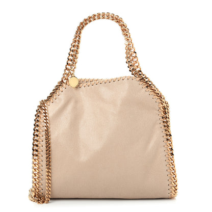 Stella McCartney Shaggy Deer Mini Falabella Fold Over Tote Beige 1 of 9