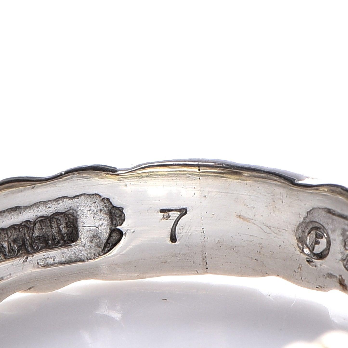 Sterling Silver 14K Yellow Gold 3 Diamond Metro Cable Ring 50 5.5