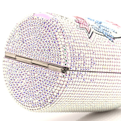 Judith Leiber Crystal Champagne Bottle Bubbly Minaudiere Clutch Pink 10 of 11