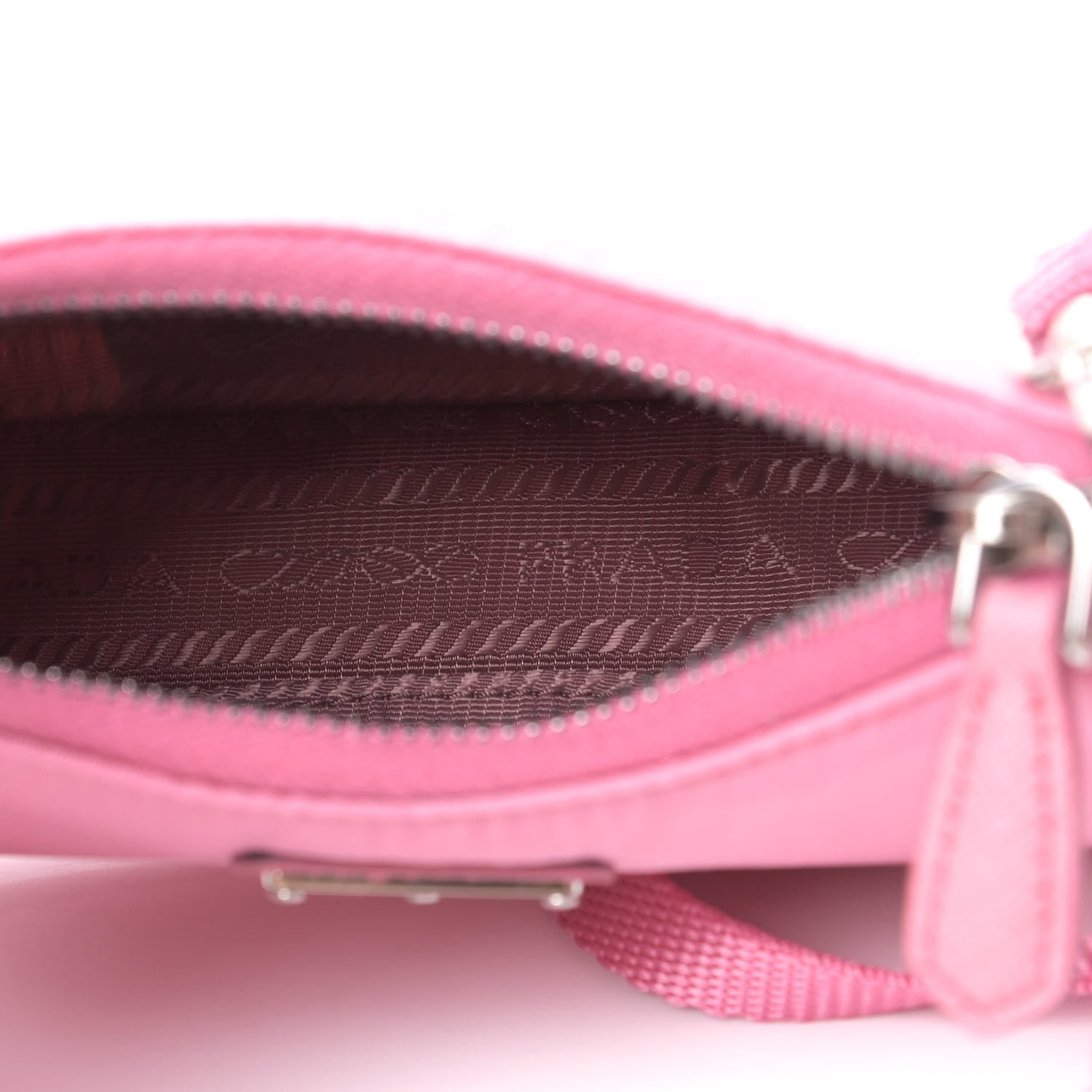 Prada Tessuto Nylon Saffiano Mini Re-Edition 2000 Shoulder Bag Begonia 5 of 9