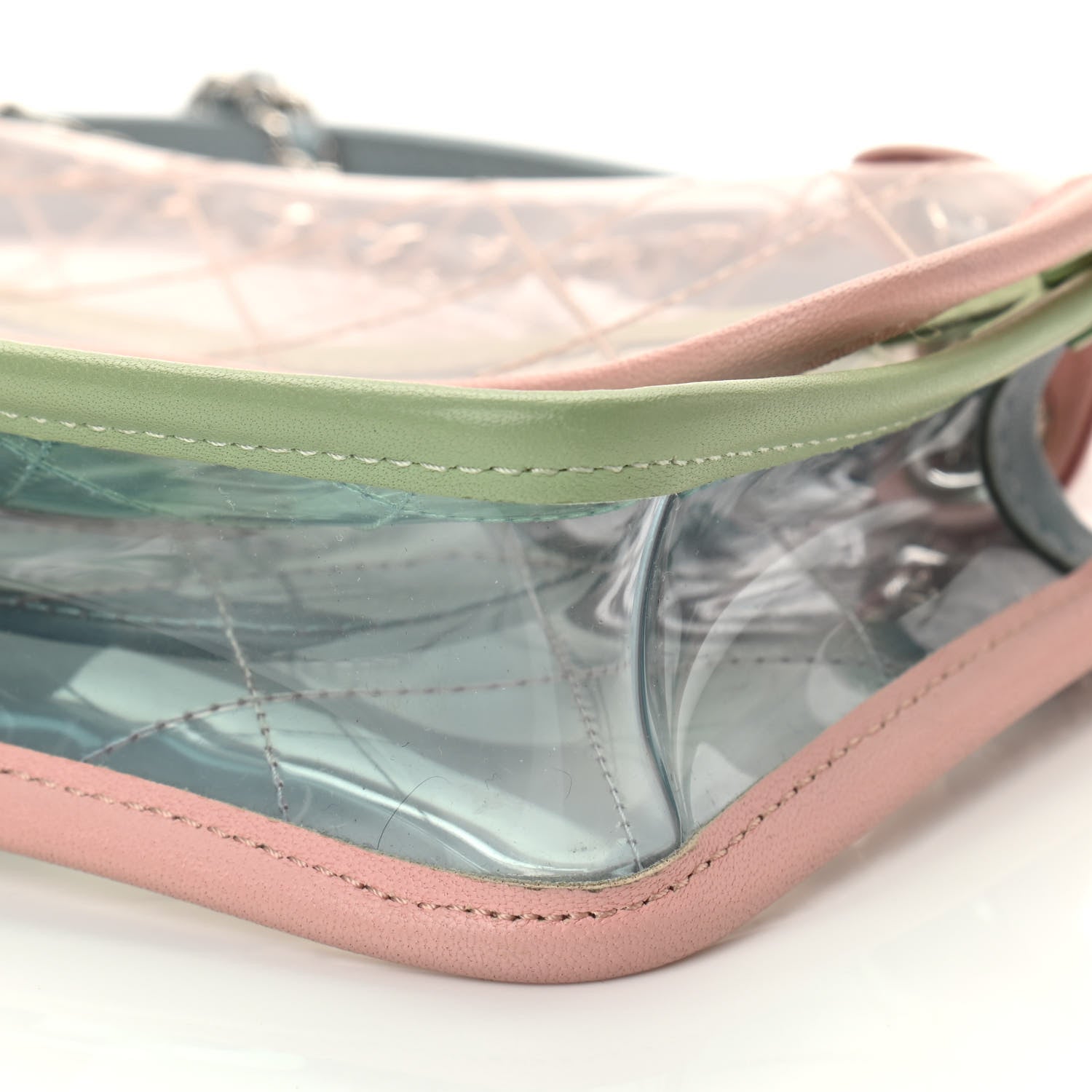 Chanel Lambskin PVC Quilted Mini Coco Splash Flap Blue Green 10 of 11