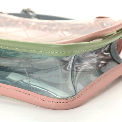Chanel Lambskin PVC Quilted Mini Coco Splash Flap Blue Green 10 of 11