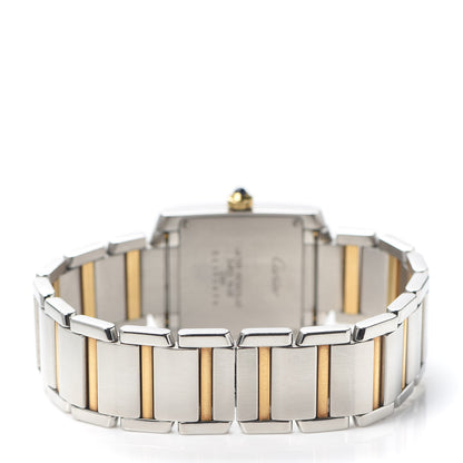 Cartier Stainless Steel 18K Yellow Gold 25mm Tank Francaise Quartz Watch 4 of 6