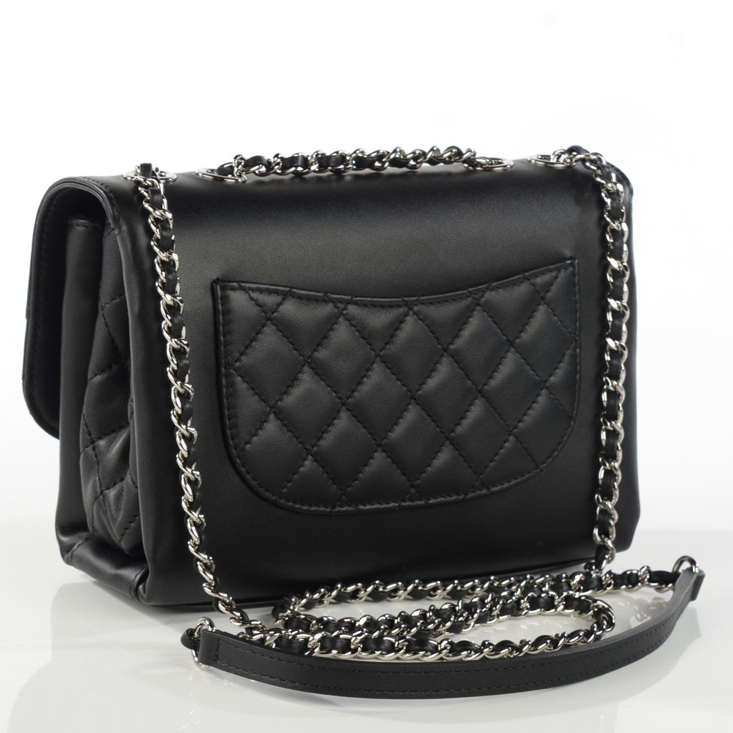 Calfskin Mini Tramezzo Flap Black