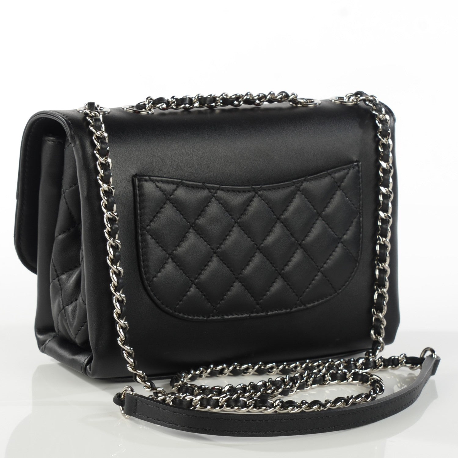 Chanel Calfskin Mini Tramezzo Flap Black 3 of 7