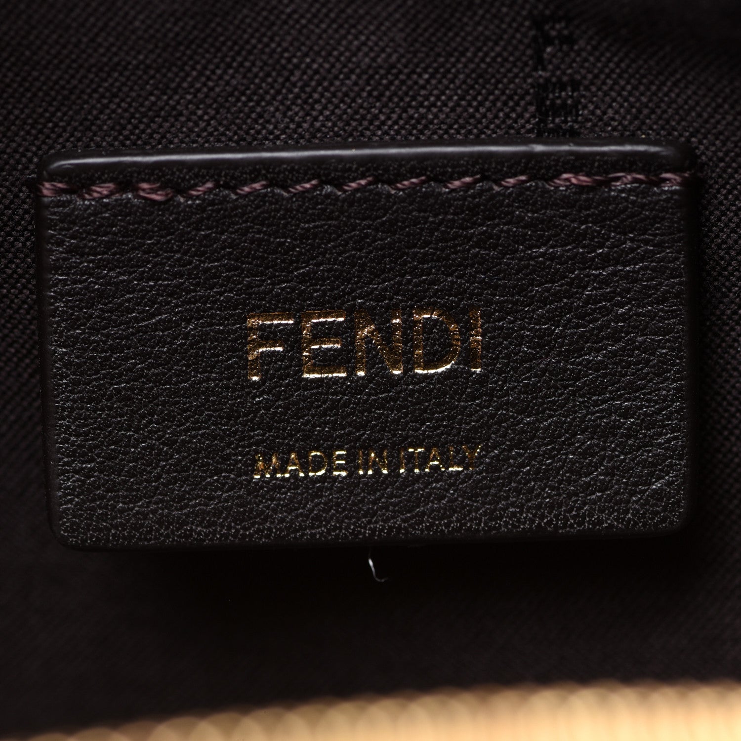 Fendi Vitello Grace Matte Mini Fendi Cam Miele Scuro 6 of 11