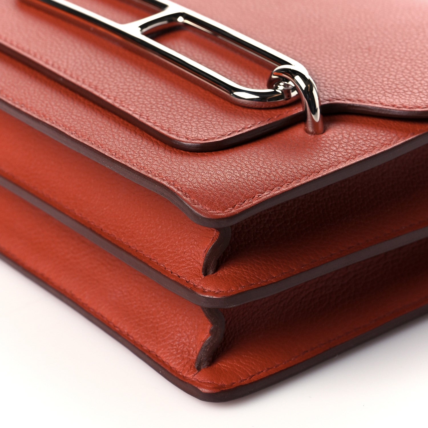 Hermes Evercolor Verso Mini Sac Roulis Brique Caramel 10 of 11