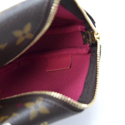 Louis Vuitton Monogram 2020 Christmas Animation Roller Coaster Mini Pochette Accessories Pivoine 8 of 9