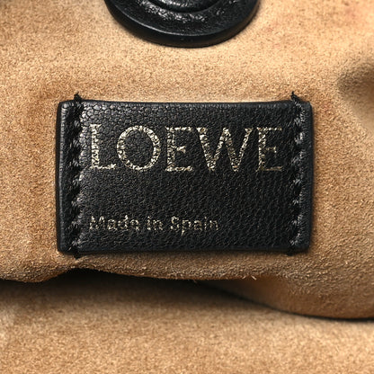 Loewe Mellow Nappa Donut Chain Mini Flamenco Knot Clutch Black 6 of 10