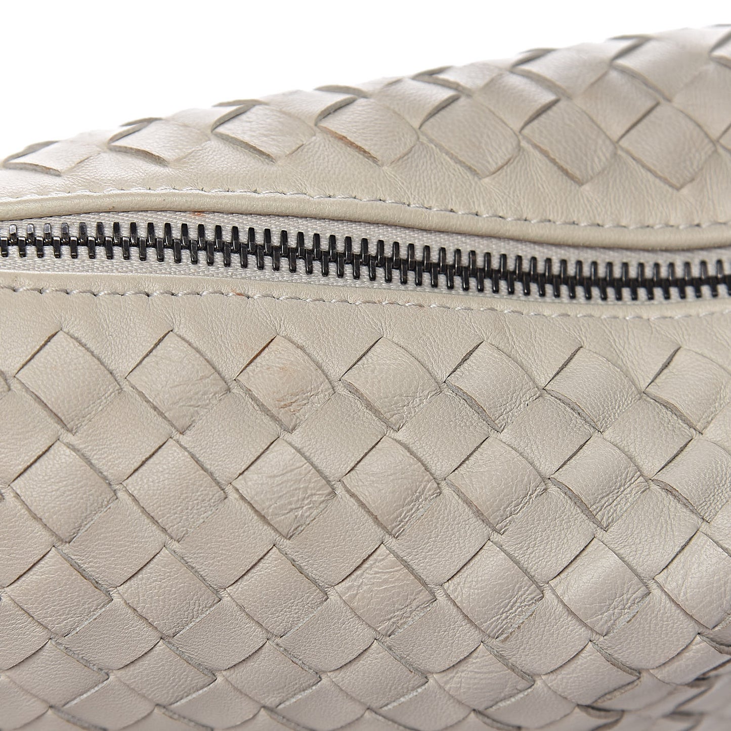 Nappa Intrecciato Small Shoulder Bag White