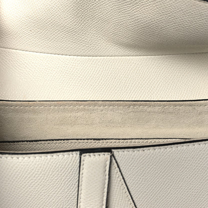Christian Dior Grained Calfskin Saddle Bag White 9 of 11