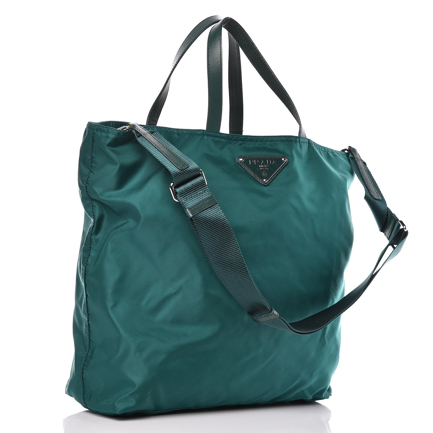 Prada Tessuto Nylon 2008 Olympics Teddy Bear Tote Green 3 of 9
