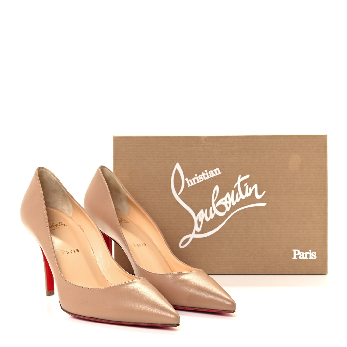 Shiny Nappa Apostrophy 85 Pumps 38.5 Nude
