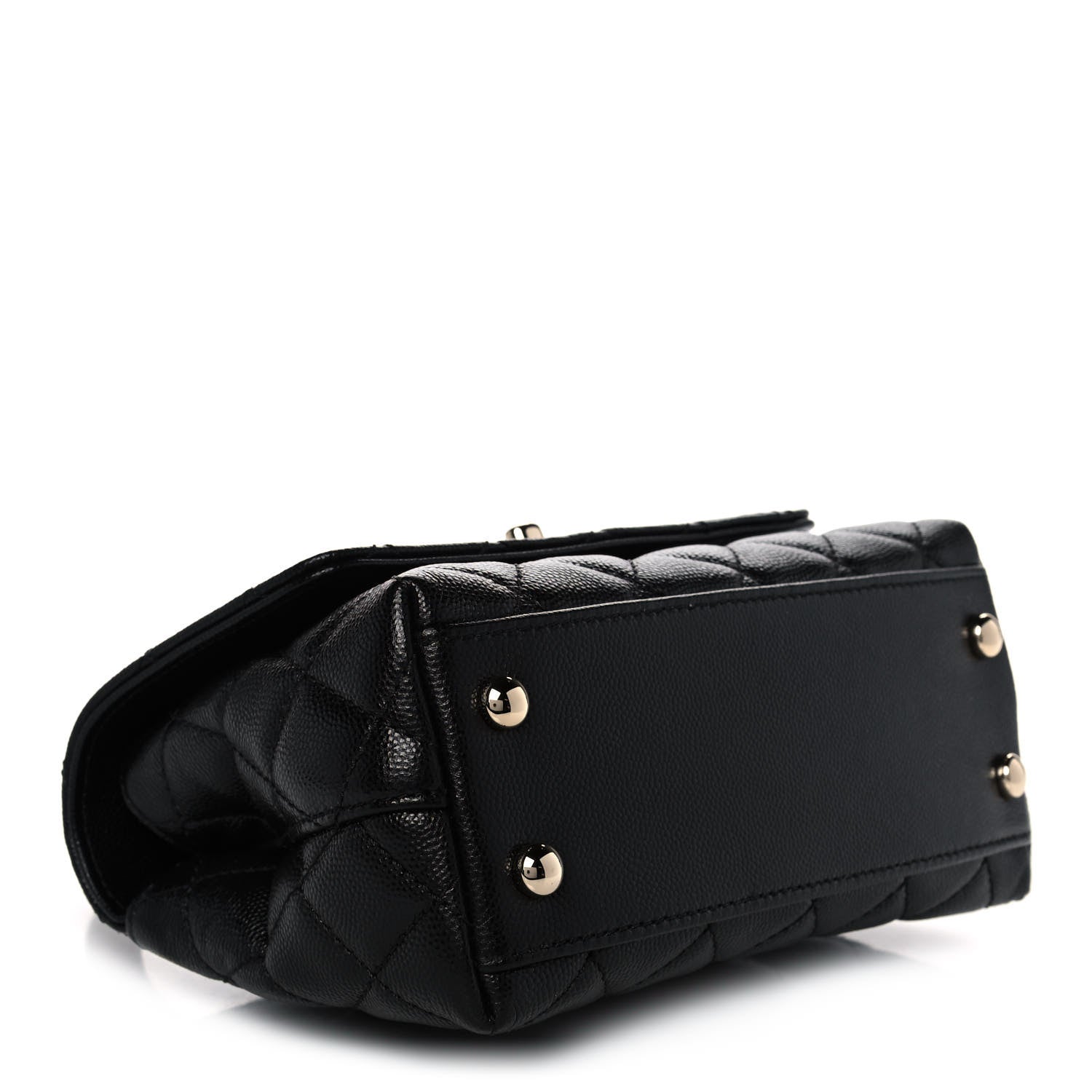 Chanel Caviar Quilted Extra Mini Coco Handle Flap Black 4 of 12