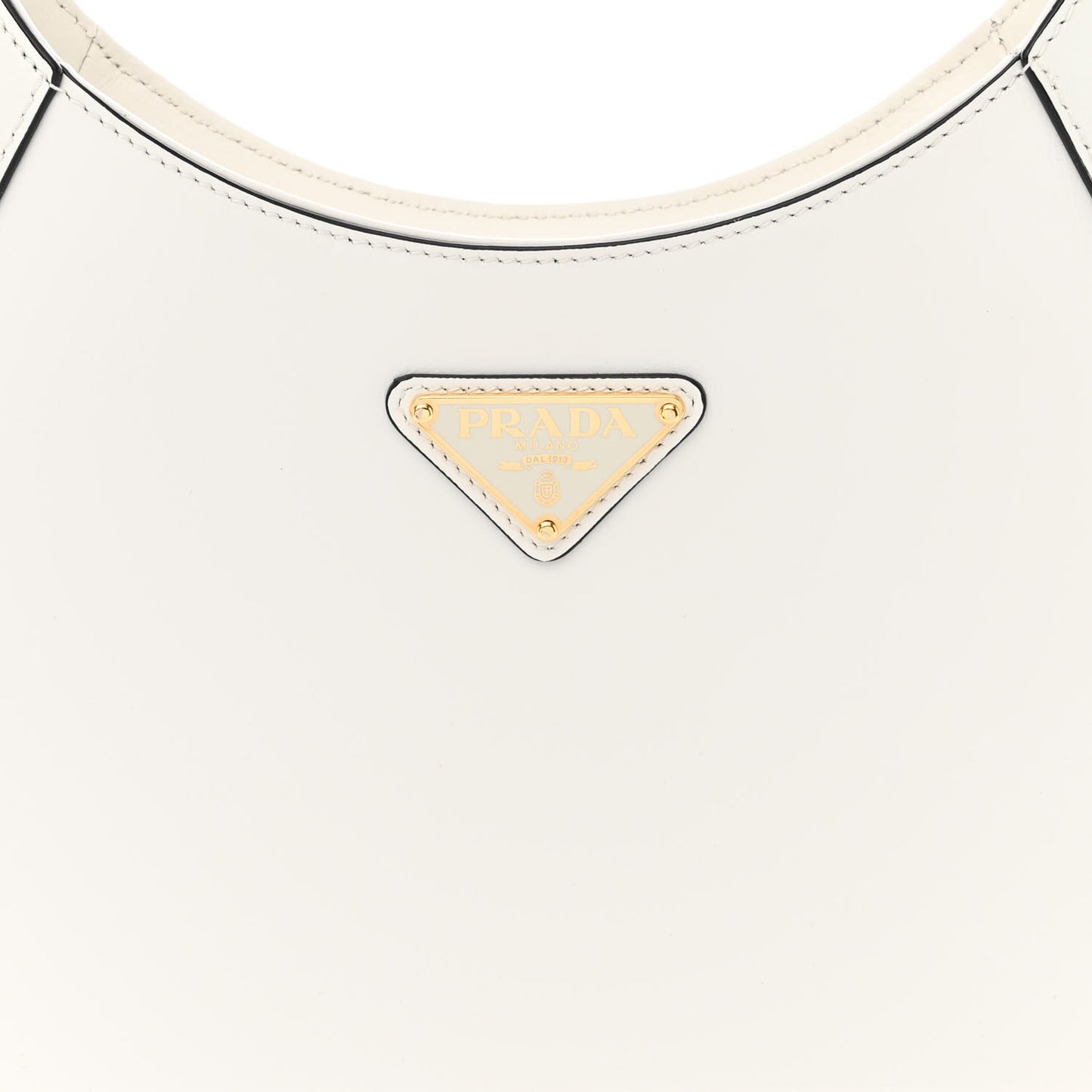 Box Calfskin Shoulder Bag White Black