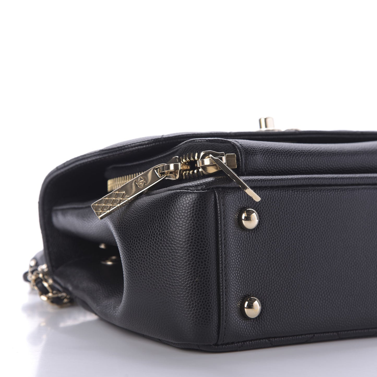 Caviar Quilted Small Business Affinity Flap Black