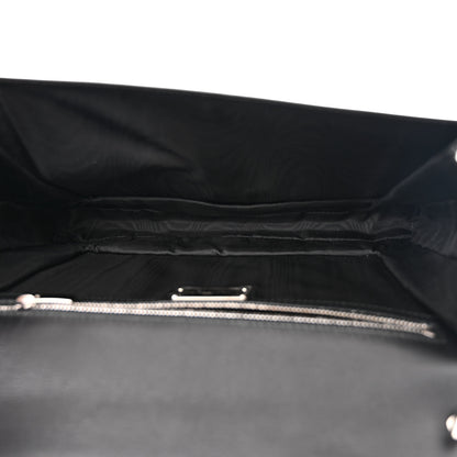 Salvatore Ferragamo Patent Large Ginny Vara Bow Shoulder Bag Black 5 of 12