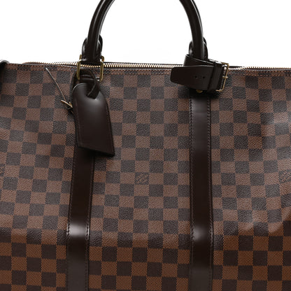 Louis Vuitton Damier Ebene Keepall Bandouliere 55 7 of 9