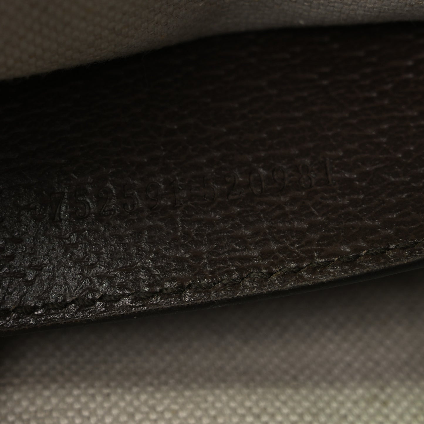 GG Supreme Monogram Textured Dollar Calfskin Web Ophidia Wristlet Shoulder Bag Beige Ebony New Acero