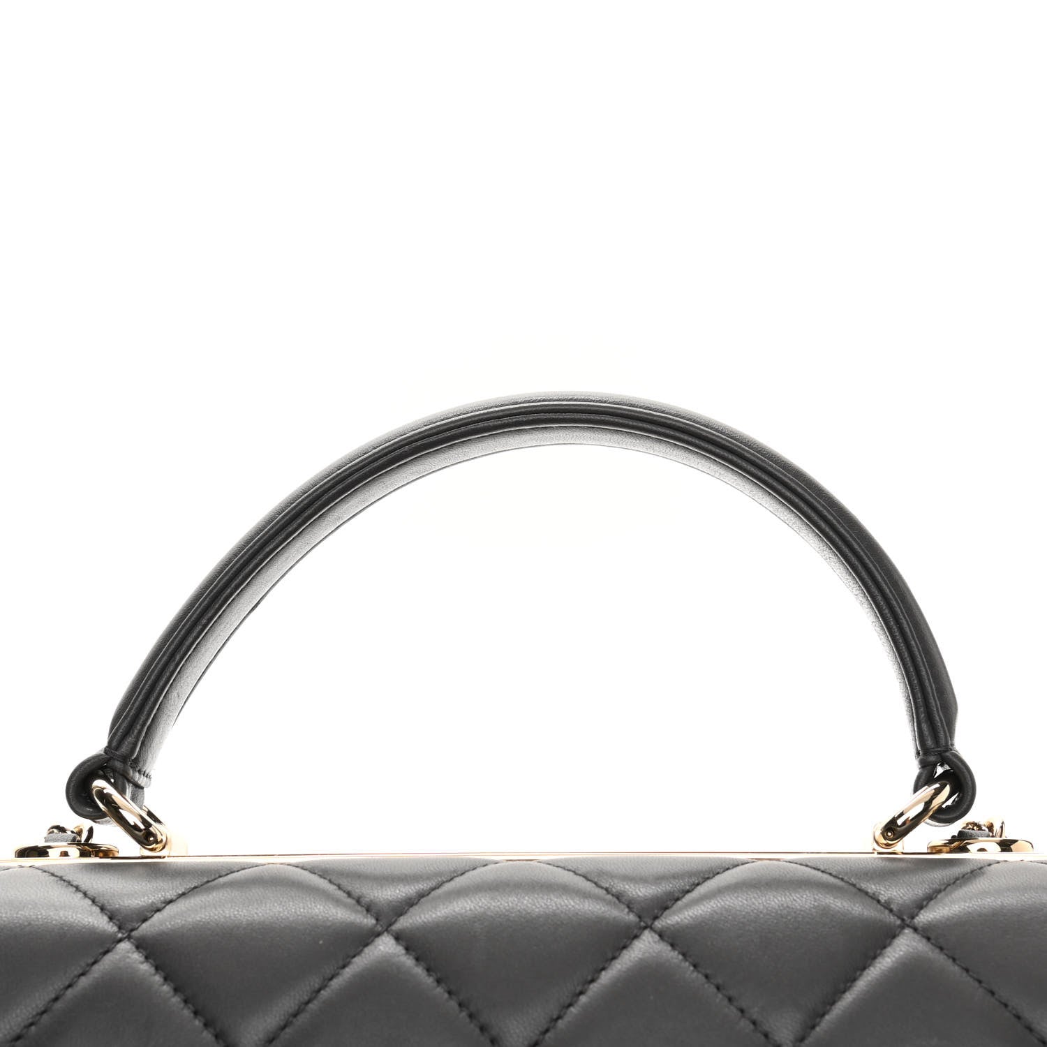Chanel Lambskin Quilted Small Trendy CC Flap Dual Handle Bag Grey 10 of 13