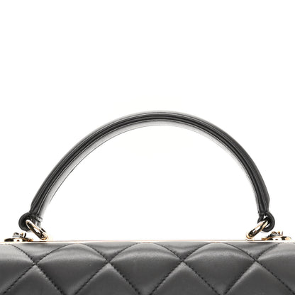 Chanel Lambskin Quilted Small Trendy CC Flap Dual Handle Bag Grey 10 of 13
