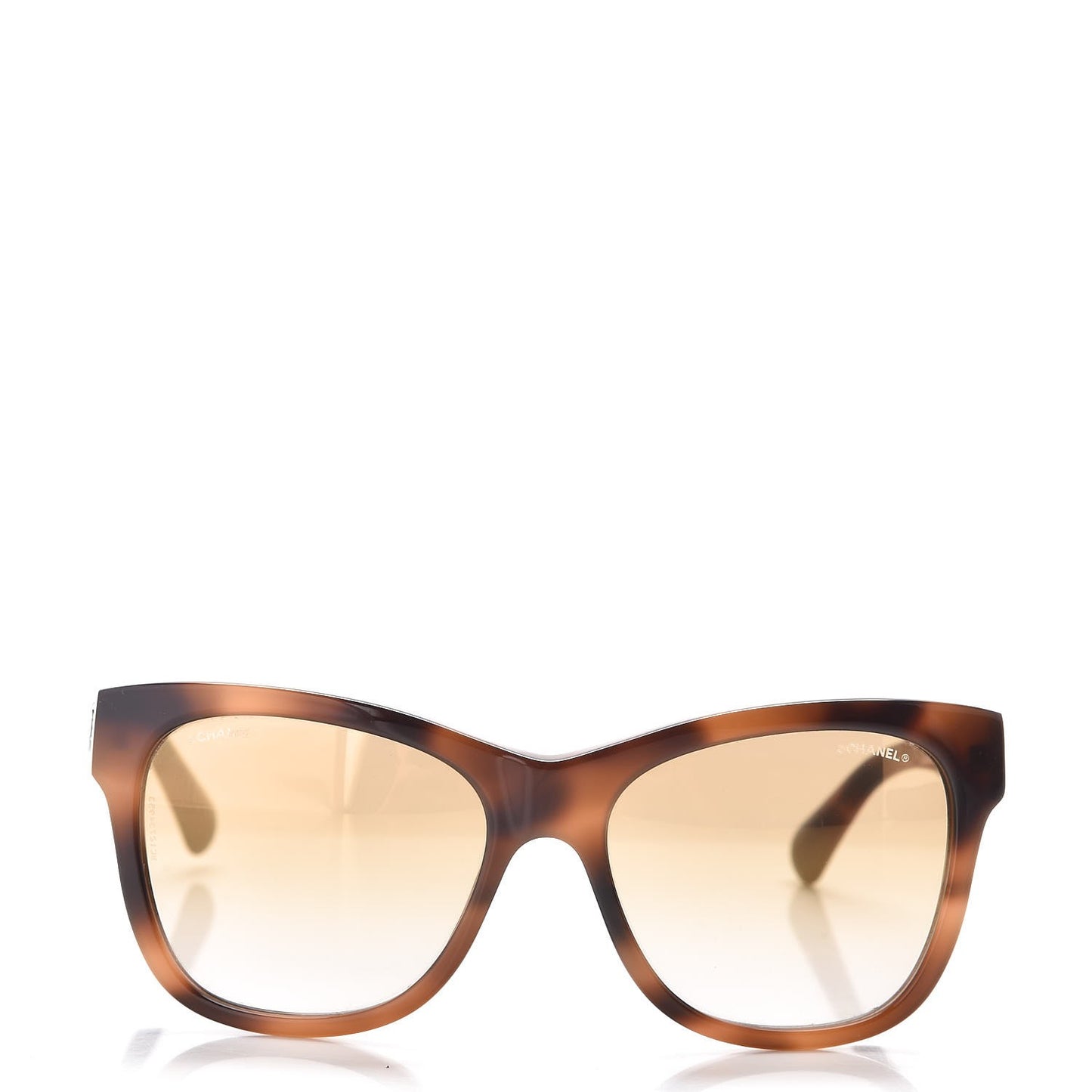 Acetate Mirrored Runway Square Sunglasses 5380 Dark Tortoise