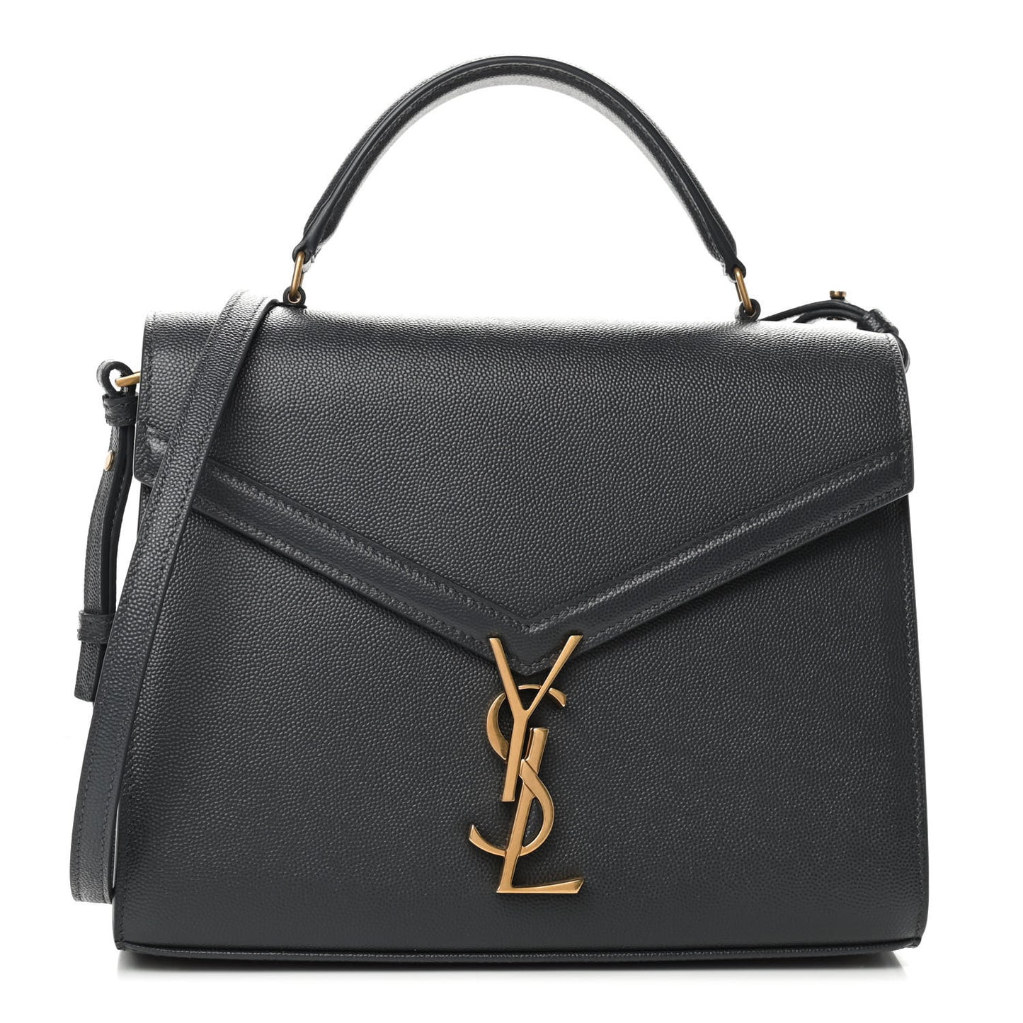 Grain de Poudre Medium Classic Monogram Cassandra Top Handle Dark Smog