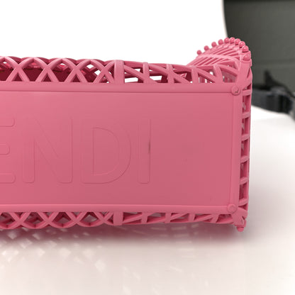 Fendi Recycled Plastic Vitello Liberty Matte Small Fendi Basket Rosa 12 of 13