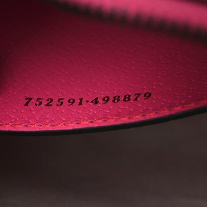 Gucci GG Supreme Monogram Textured Dollar Calfskin Web Ophidia Small Crossbody Bag Beige Ebony Fuchsia 7 of 10