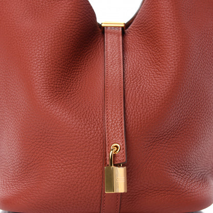 Hermes Taurillon Clemence Picotin Lock 22 MM Brique 8 of 10