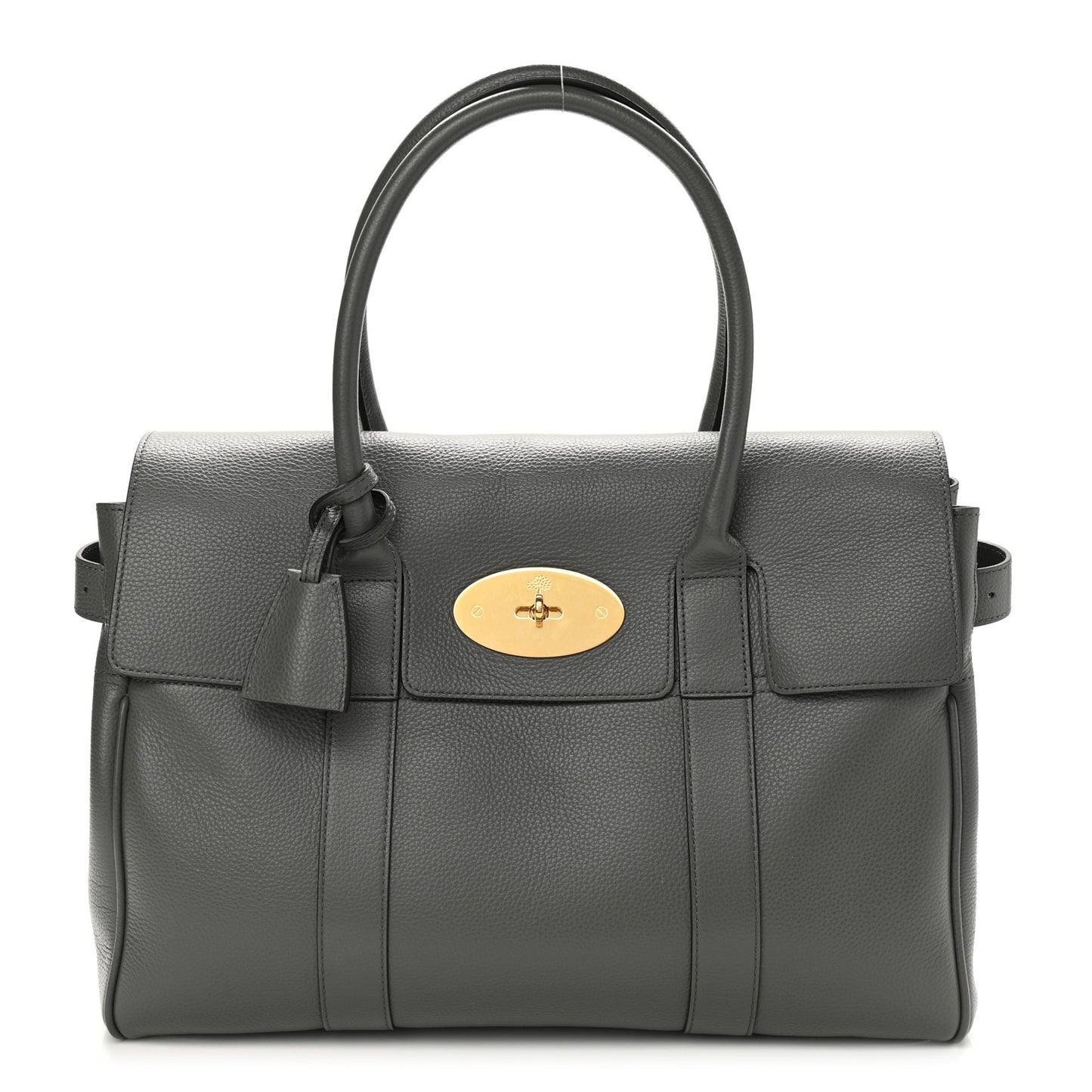 Classic Grain Calfskin Bayswater Dark Grey
