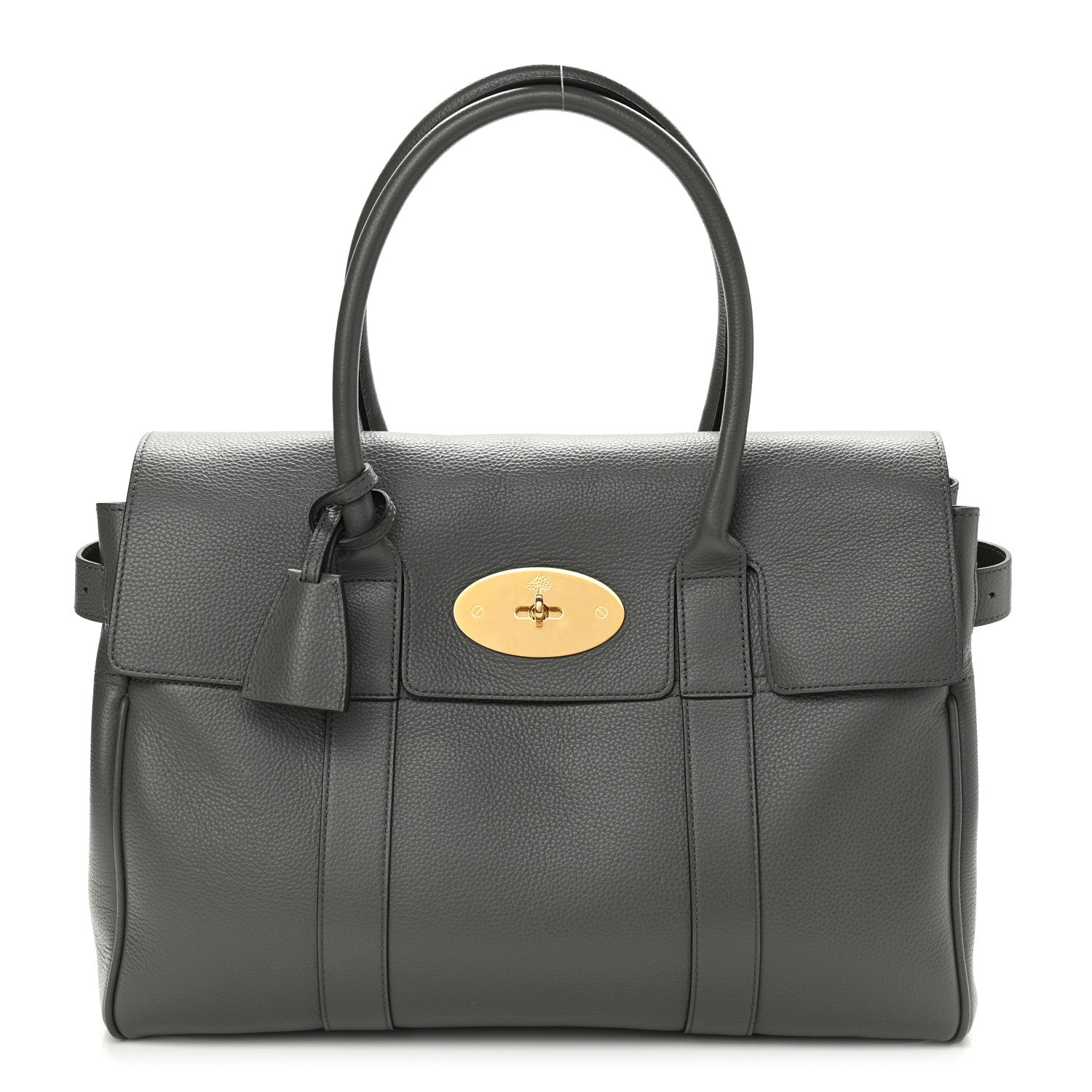 Mulberry Classic Grain Calfskin Bayswater Dark Grey 1 of 11
