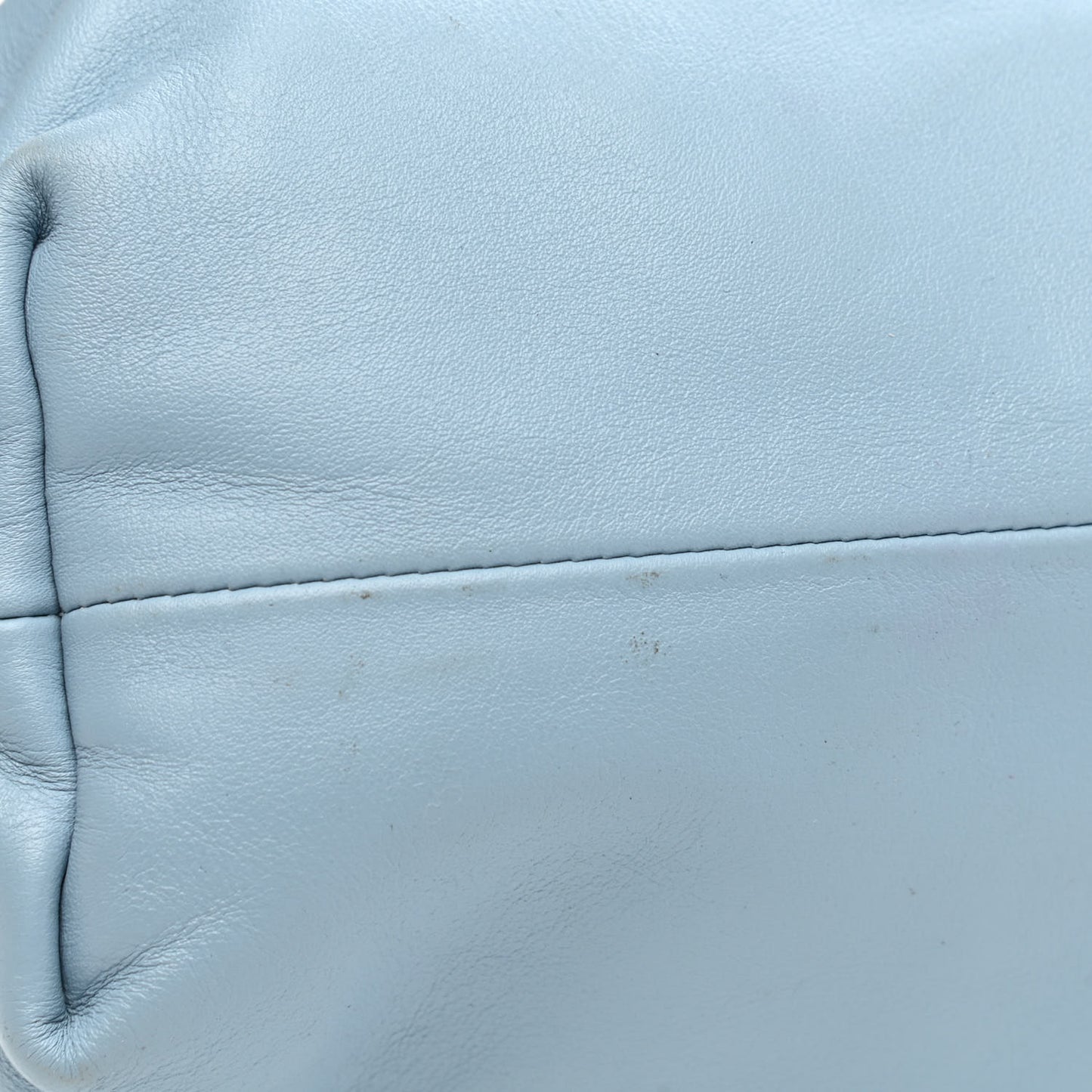 Smooth Butter Calf The Pouch Oversized Clutch Ice