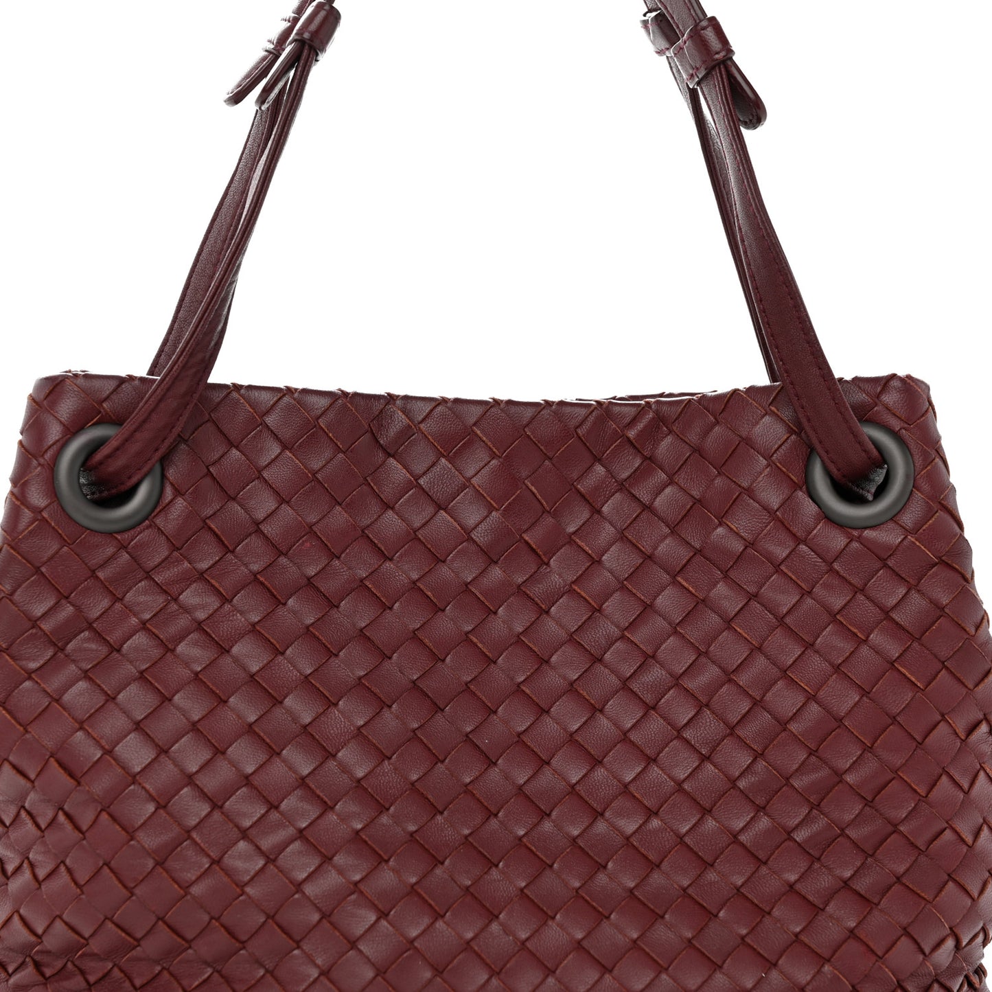 Nappa Intrecciato Small Garda Bag Barolo