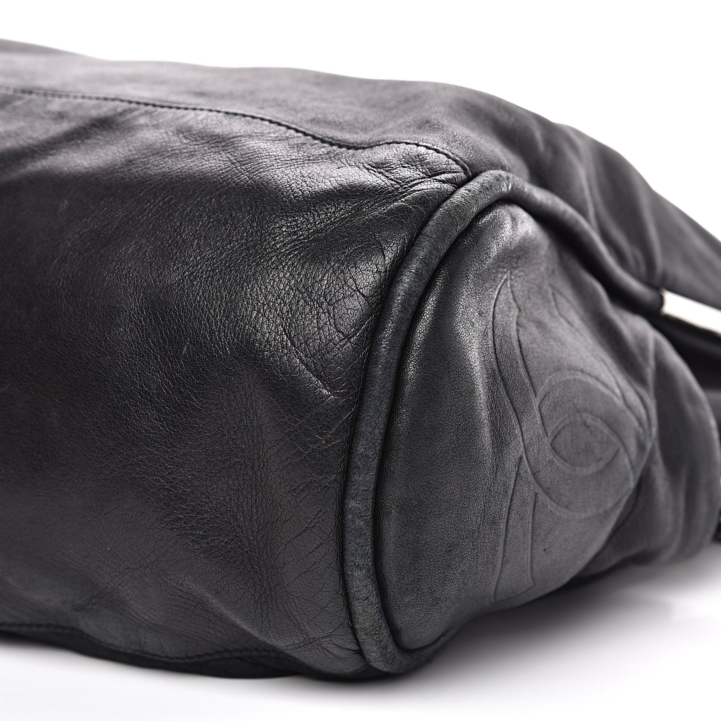 Lambskin Large Ultimate Soft Tote Black