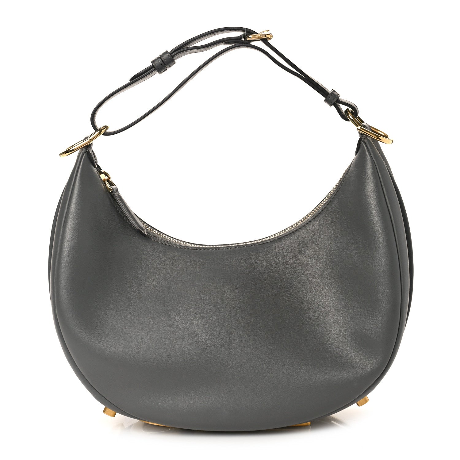 Fendi Vitello Grace Matte Small Fendigraphy Hobo Bag Anthracite 1 of 9