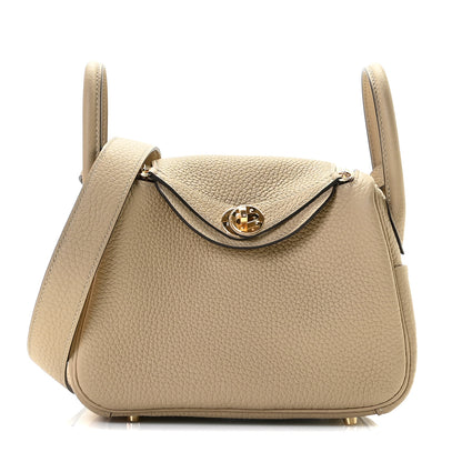 Hermes Taurillon Clemence Mini Lindy 20 Trench 1 of 10