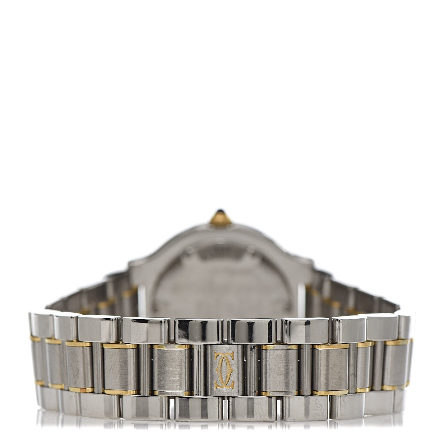 Stainless Steel 18K Yellow Gold 31mm Must De 21 Quartz Watch