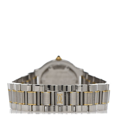 Cartier Stainless Steel 18K Yellow Gold 31mm Must De 21 Quartz Watch 4 of 9